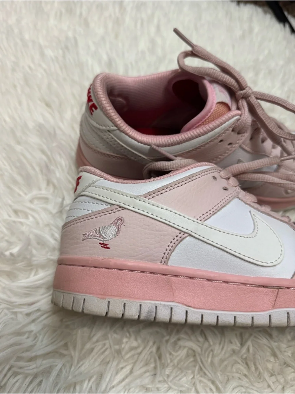 Nike Dunk Low Pink and White Women's Sneakers